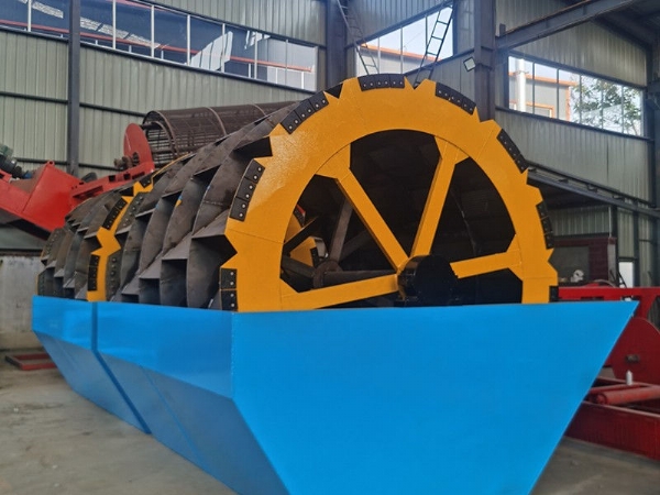 Wheel type sand washing machine